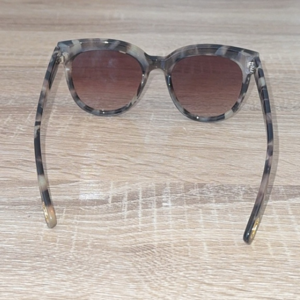 Lele Sadoughi Brooklyn Brown Oversized Tortoise Sunglasses - Picture 8 of 9